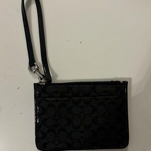 Coach Black Wristlet